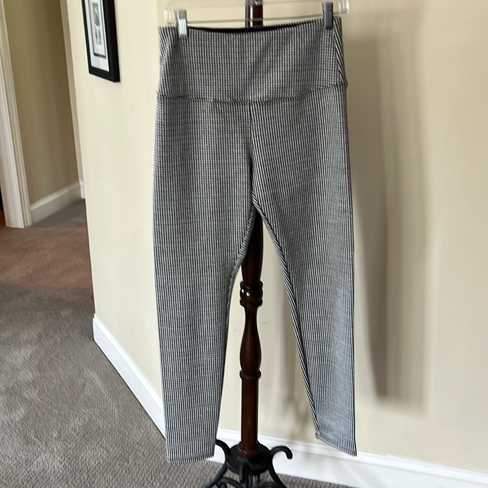Lysse pull on green gingham pants